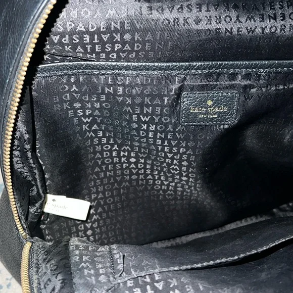 Kate Spade leather black backpack